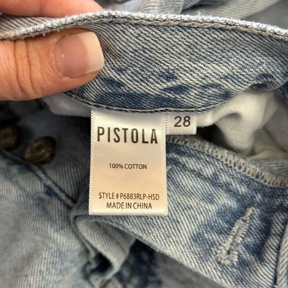 Pistola • Charlie High Rise Distressed Straight Jeans - Picture 10 of 16